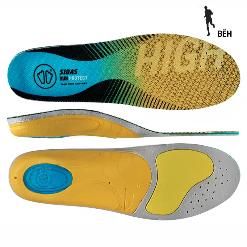 Sidas RUN 3FEET PROTECT HIGH - Vložky do bot Endorphin Republic Tovární Cena