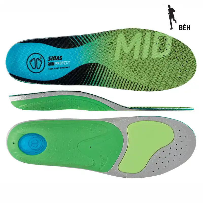 Rychlé Dodání Sidas Run 3Feet Protect Mid - Vložky do bot Endorphin Republic