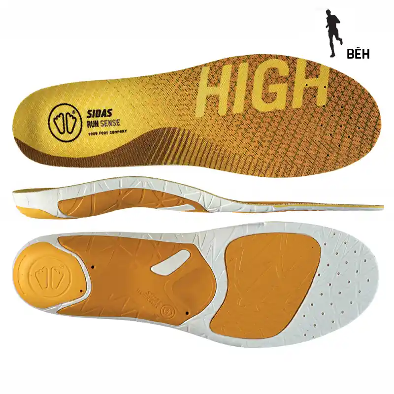 Sidas RUN 3FEET SENSE HIGH - Vložky do bot Endorphin Republic Jen Po Omezenou Doba