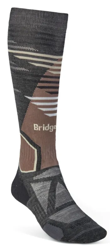 Bridgedale Ski LW - Pattern (Modrá) - Lyžařské ponožky Endorphin Republic Výhodná Nabídka