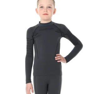 Brubeck Junior Top Thermo (Černá) - Juniorské funkční triko Endorphin Republic Jen Po Omezenou Doba