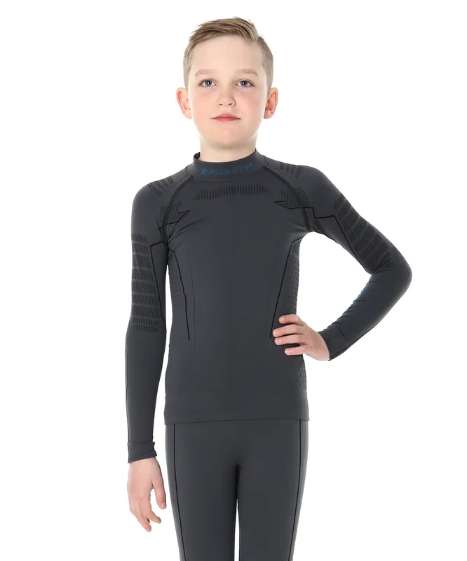 Brubeck Junior Top Thermo (Černá) - Juniorské funkční triko Endorphin Republic Jen Po Omezenou Doba