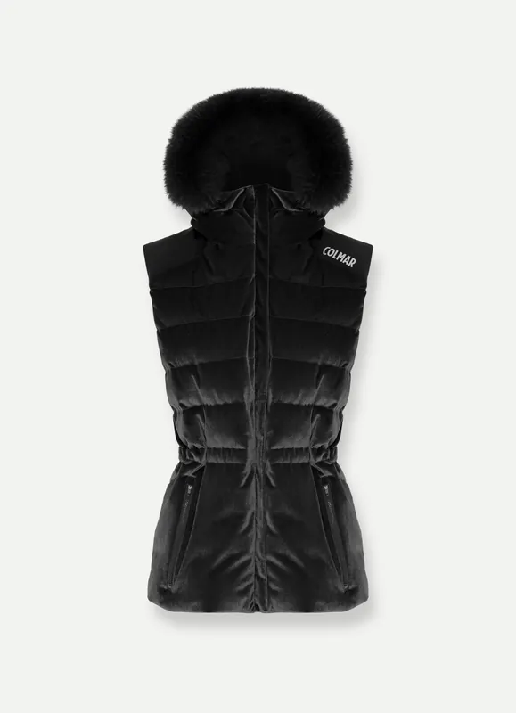 Vrácení Zdarma Colmar Ladies Vest + Fur (Černá) - Dámská vesta Endorphin Republic