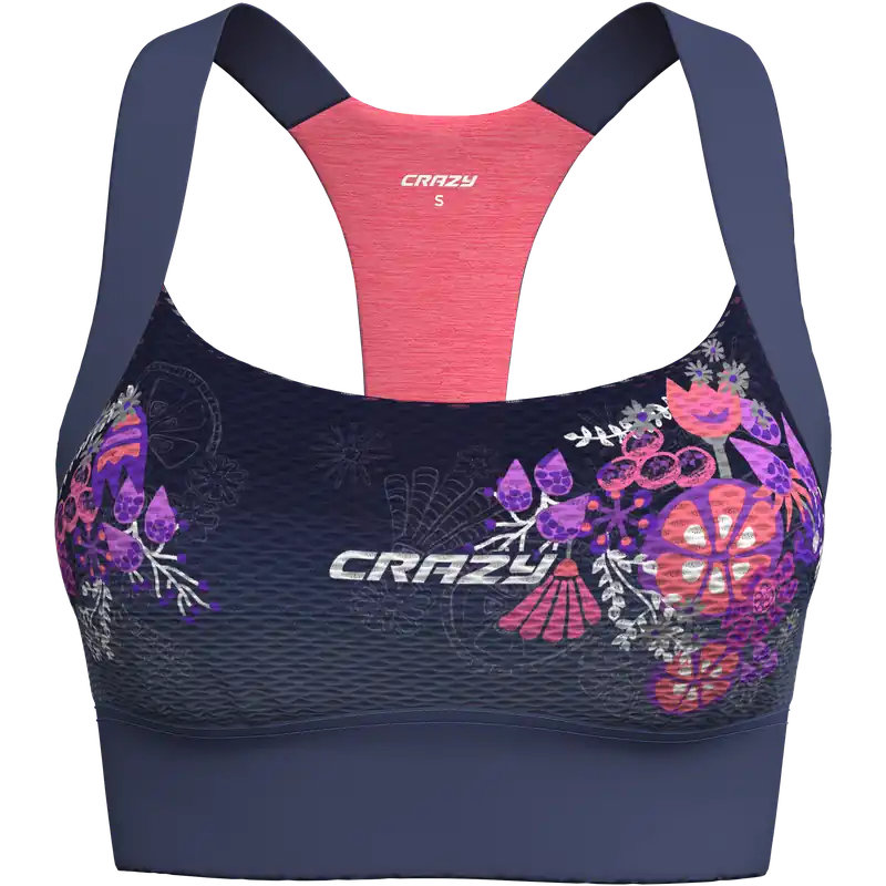 Crazy Idea BRA LIGHTNING (Zelená) - Dámská sportovní podprsenka Endorphin Republic Nejlepší Cena