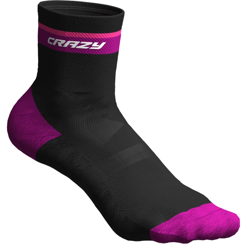Crazy Idea CRAZY CARBON SOCKS (Černá) - Ponožky Endorphin Republic Časově Omezené