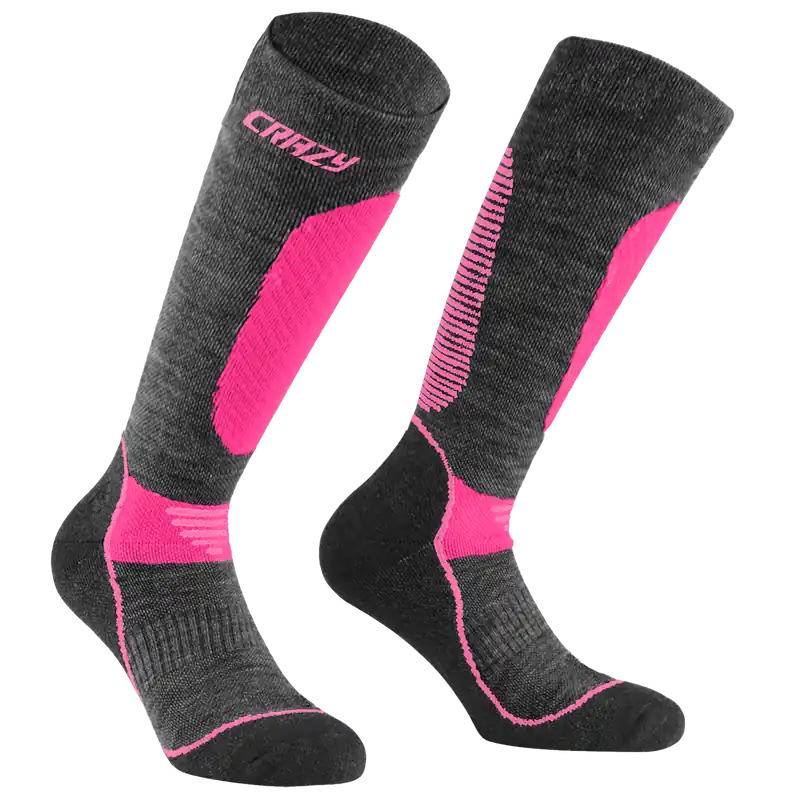 Crazy Idea CRAZY WOOL SOCKS (Černá) - Podkolenky Endorphin Republic Dokud Zásoby Vydrží