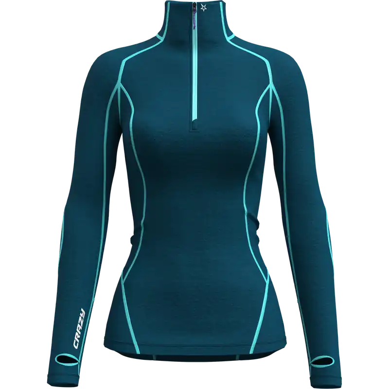 Crazy Idea PULL ALLURE ZIP (Světle oranžová) - Dámská základní vrstva Endorphin Republic Nakupujte Hned