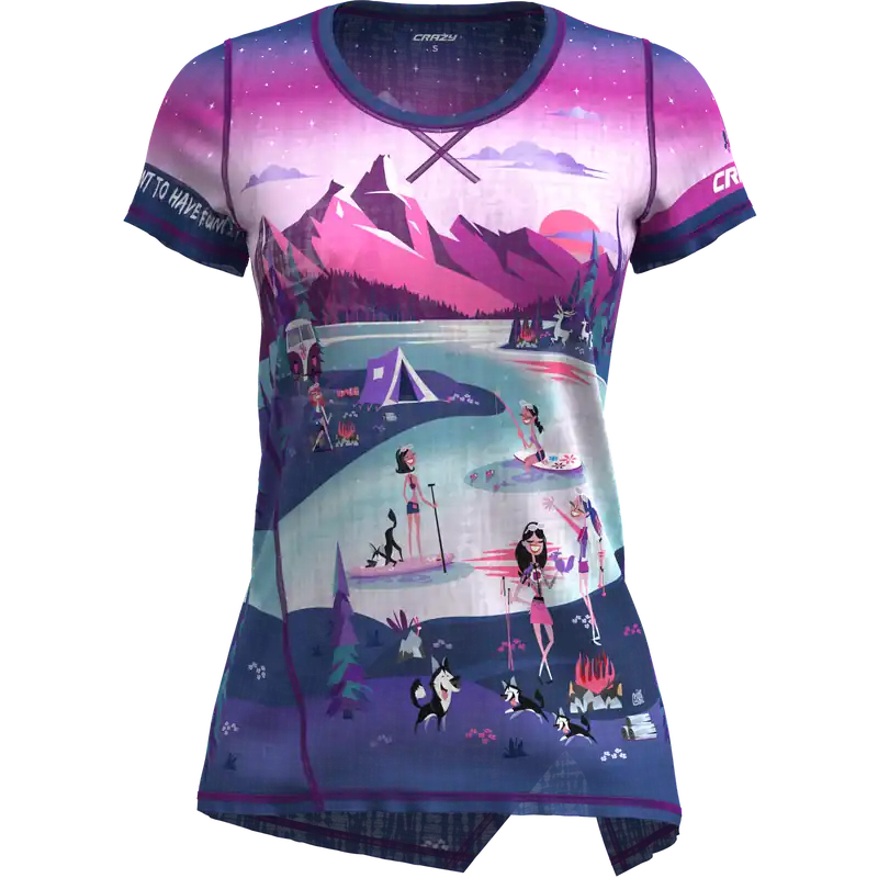 Koupit Online Crazy Idea SHIRT ALOHA (Modrá) - Dámské triko Endorphin Republic