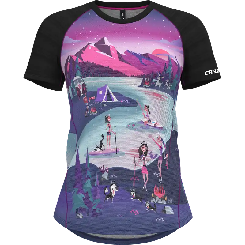 Expresní Doručení Crazy Idea SHIRT ALPINSTAR (Modrá) - Dámské triko Endorphin Republic