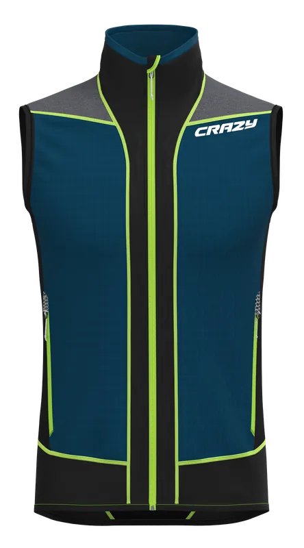 Crazy Idea VEST AVENGER (Světle oranžová) - Pánská hybridní vesta Endorphin Republic Oblíbený