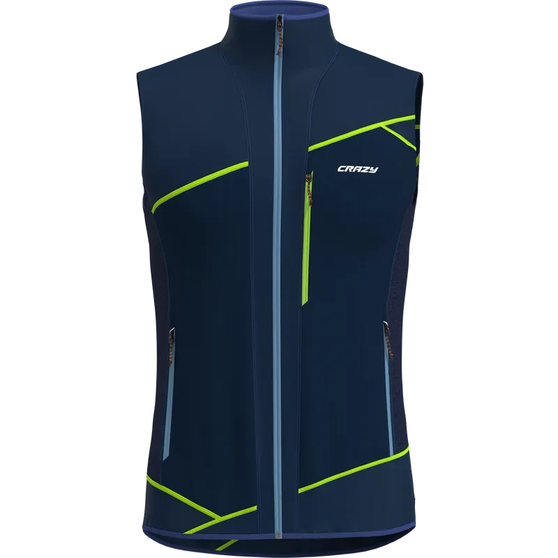 Nová Kolekce Crazy Idea VEST AVENGER (Černá) - Pánská vesta Endorphin Republic