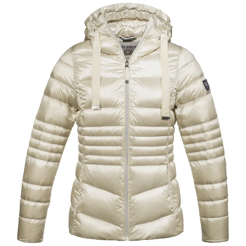 Dolomite Jacket Hood Corvara Satin (Bílá) - Dámská zimní bunda Endorphin Republic Aktuální