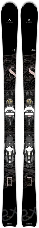 Dynastar E LITE 8 KONECT (DAMZ203) + NX 12 KONECT GW B80 WHITE&BLACK GOLD (FCKCN06) (Bílá) - Dámské sjezdové lyže s vázáním Endorphin Republic Tovární Cena