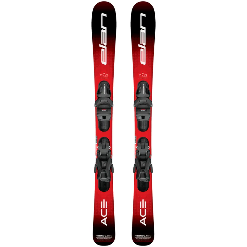 Elan Formula Red Jrs + El 7.5 (Červená) - Juniorské sjezdové lyže s vázáním Endorphin Republic Ověřený
