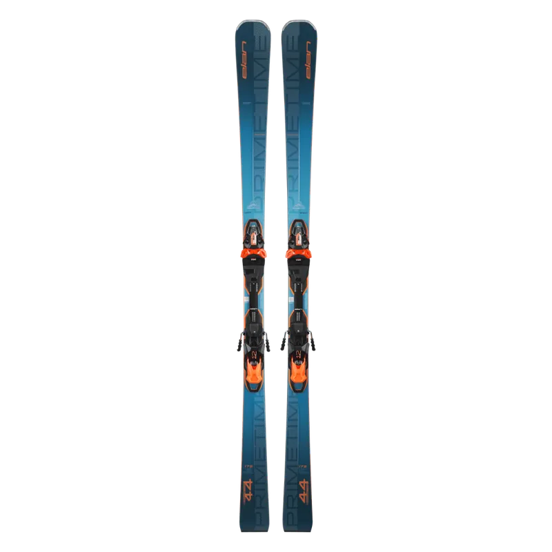 Levný Elan PRIMETIME 44 FUSION X + EMX 12 (Modrá) - Sjezdové lyže s vázáním Endorphin Republic
