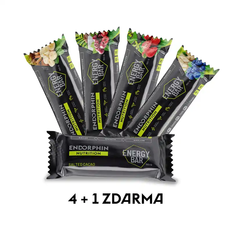 Energy Bar balíček 4+1 zdarma Ušetřete 20% Endorphin Nutrition - Balíček energetických tyčinek Endorphin Republic Tovární Cena