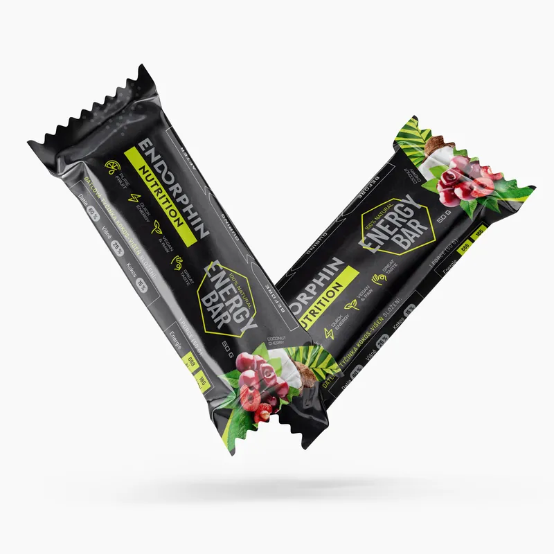 Energy Bar - Přírodní energetická tyčinka Endorphin Nutrition - Datlová tyčinka- kokos-višeň 50g Endorphin Republic Sleva