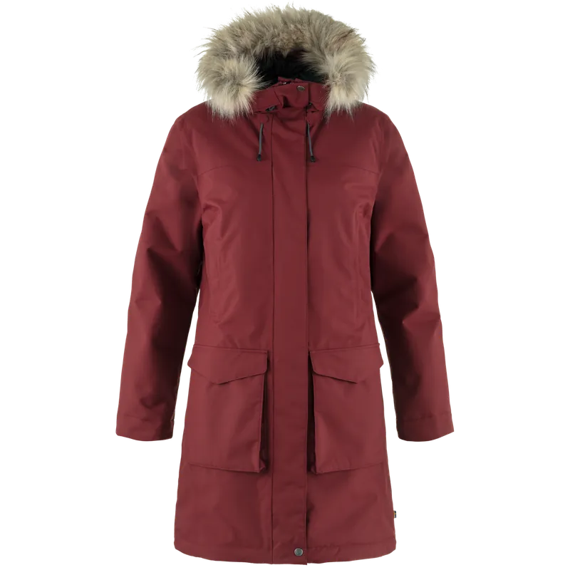 Tovární Cena Fjällräven Nuuk Lite Parka W (Červená) - Dámský kabát Endorphin Republic