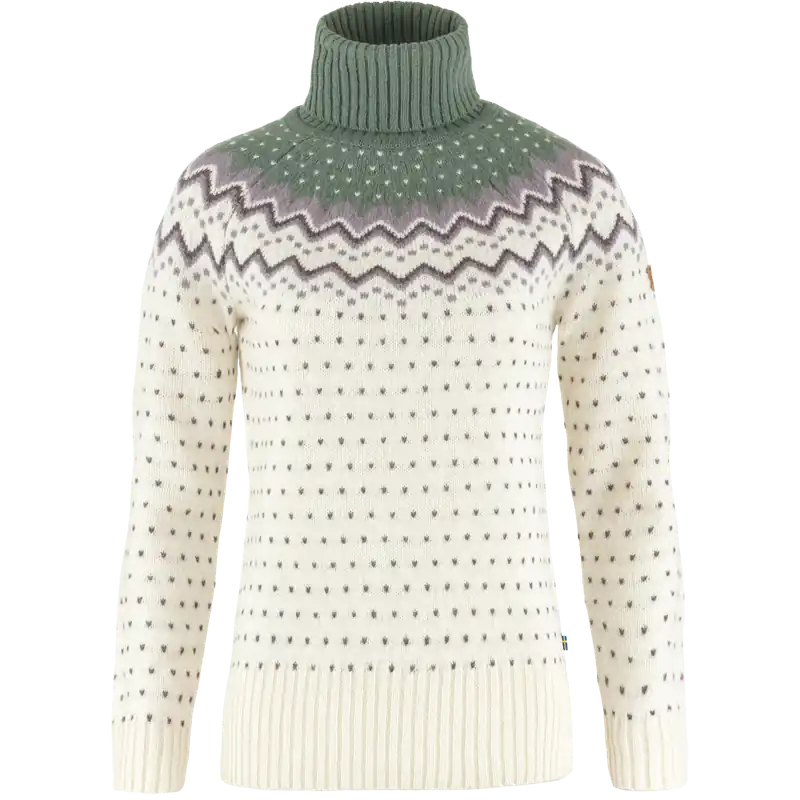 Fjällräven Övik Knit Roller Neck W (Bílá) - Dámský vlněný rolák Endorphin Republic Nízká Cena