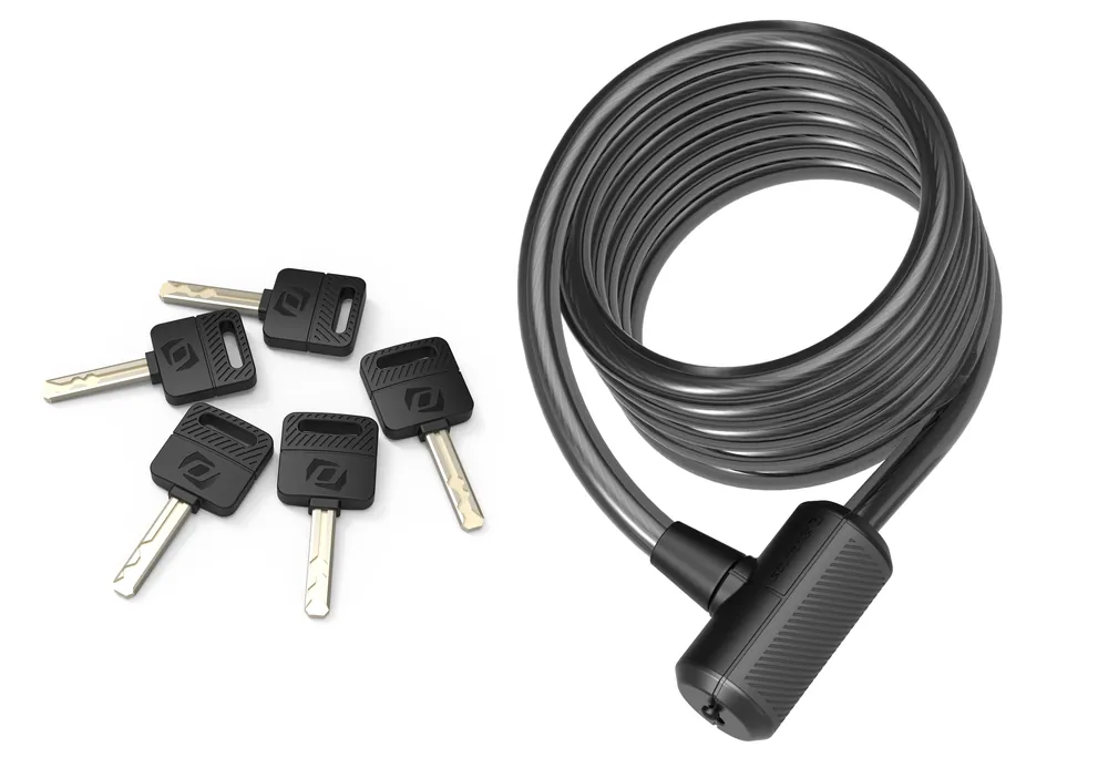 Syncros Masset Coil Cable Key lock 12x1850mm (Černá) - Lankový zámek Endorphin Republic Tovární Cena