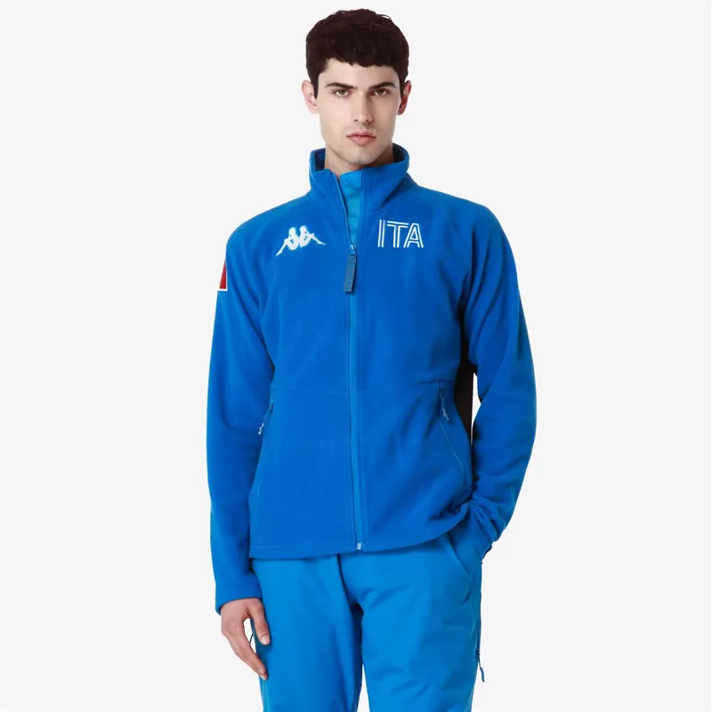 Kappa 6CENTO 687 ITA jacket (Modrá) - Pánská fleecová mikina Endorphin Republic Rychlé Dodání