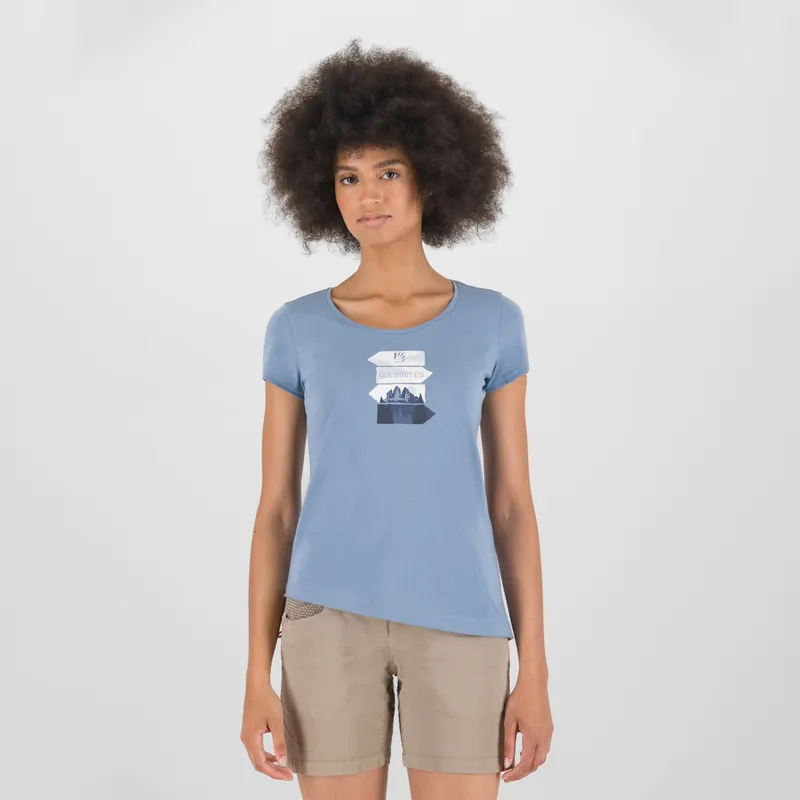 Sleva Karpos DIRECTION W T-SHIRT (Modrá) - Dámské triko Endorphin Republic