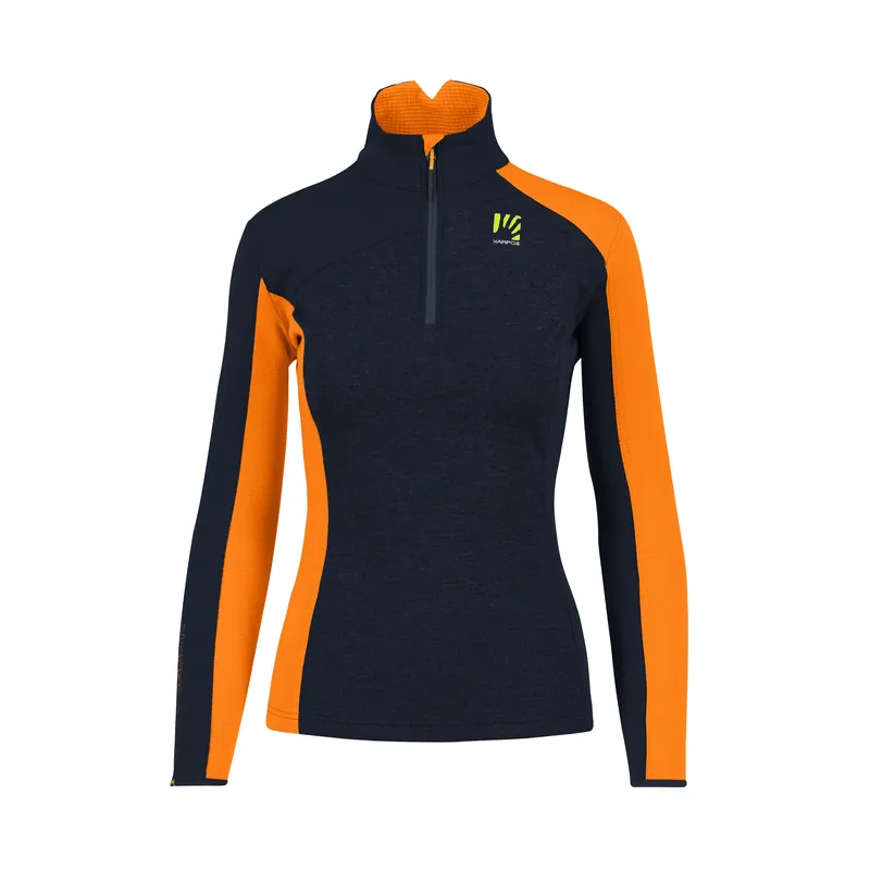Víkendová Akce Karpos FEDERA HALF-ZIP W FLEECE (Tmavě červená) - Dámská fleecová mikina Endorphin Republic