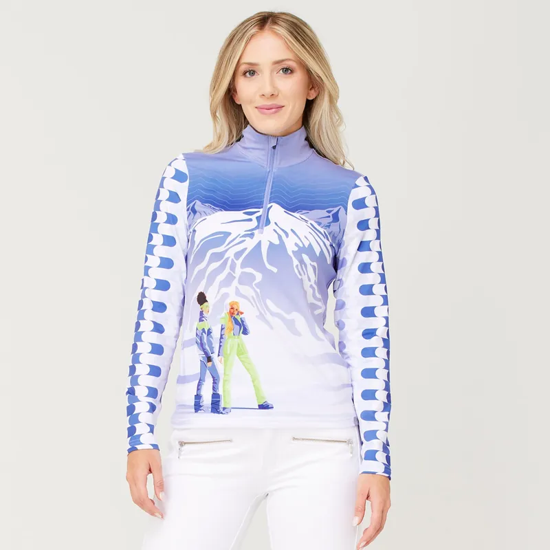 Krimson Klover Mountain Groove Top (Zelená) - Dámská základní vrstva s 1/4 zipem Endorphin Republic Rychlé Dodání