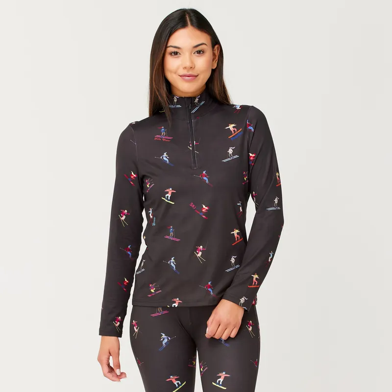 Bezpečná Platba Krimson Klover Mult Skiers Top (Černá) - Dámská základní vrstva Endorphin Republic