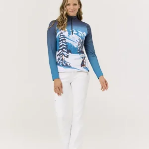 Krimson Klover Snow Hounds Top (Tyrkysová) - Dámská základní vrstva Endorphin Republic Koupit Online