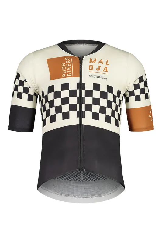 Maloja PushbikersM. Aero 1/2 (Černá) - Pánský cyklistický dres Endorphin Republic Víkendová Akce