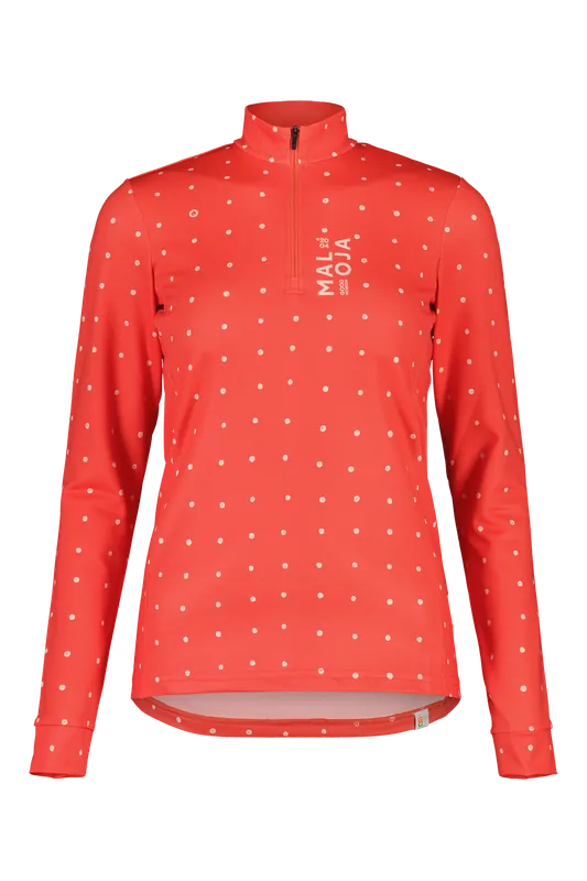 Maloja SawangM. Shirt (Červená) - Dámská mikina Endorphin Republic Autentický