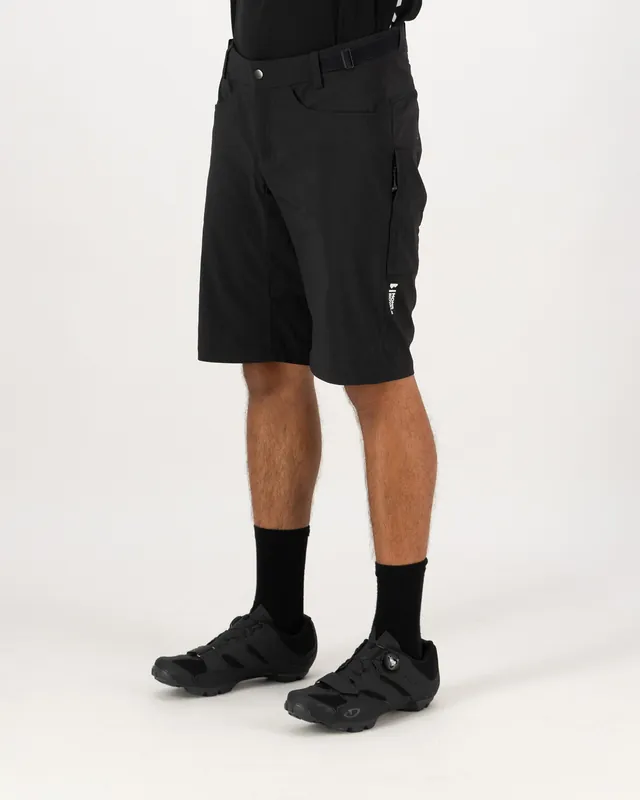 Mons Royale Diversion Merino Trail Shorts (Černá) - Pánské cyklistické kraťasy Endorphin Republic Aktuální