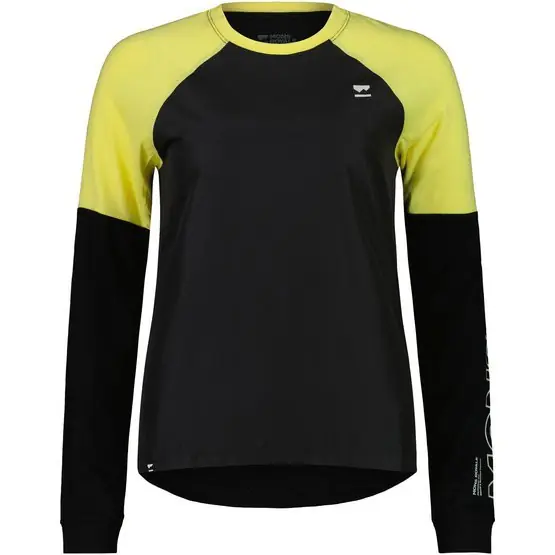 Finální Výprodej Mons Royale Tarn Merino Shift Wind Jersey (Černá) - Dámský cyklistický dres Endorphin Republic