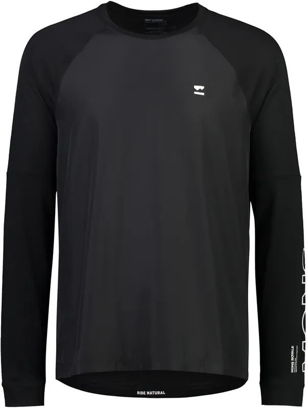 Nejlepší Volba Mons Royale Tarn Merino Bike Wind Jersey (Černá) - Pánské triko Endorphin Republic