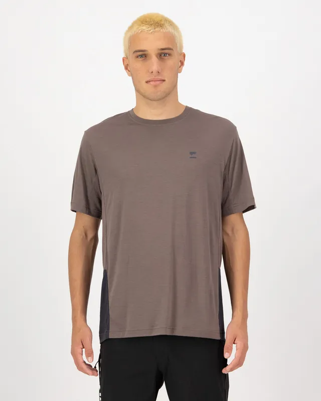 Mons Royale Tarn Merino T-Shirt (Modrá) - Pánské cyklistické triko Endorphin Republic Víkendová Akce