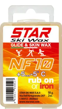 Časově Omezené Star Ski Wax NF10 +5/-5 °C - Voskový blok Endorphin Republic