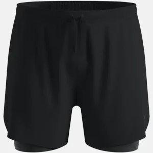 Odlo 2-in-1 short ZEROWEIGHT 3 INCH PRINT (Černá) - Pánské běžecké kraťasy Endorphin Republic Akční Cena
