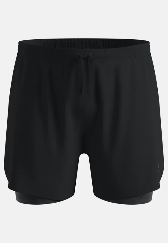 Odlo 2-in-1 short ZEROWEIGHT 3 INCH PRINT (Černá) - Pánské běžecké kraťasy Endorphin Republic Akční Cena