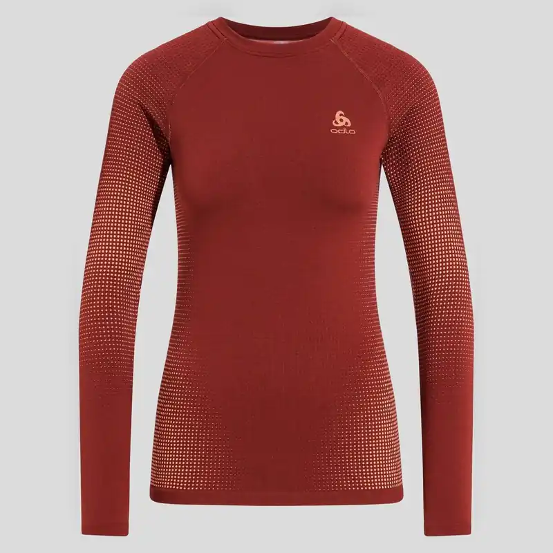 Výprodej Odlo BL TOP crew neck l/s PERFORMANCE WARM EC - Dámské funkční triko Endorphin Republic