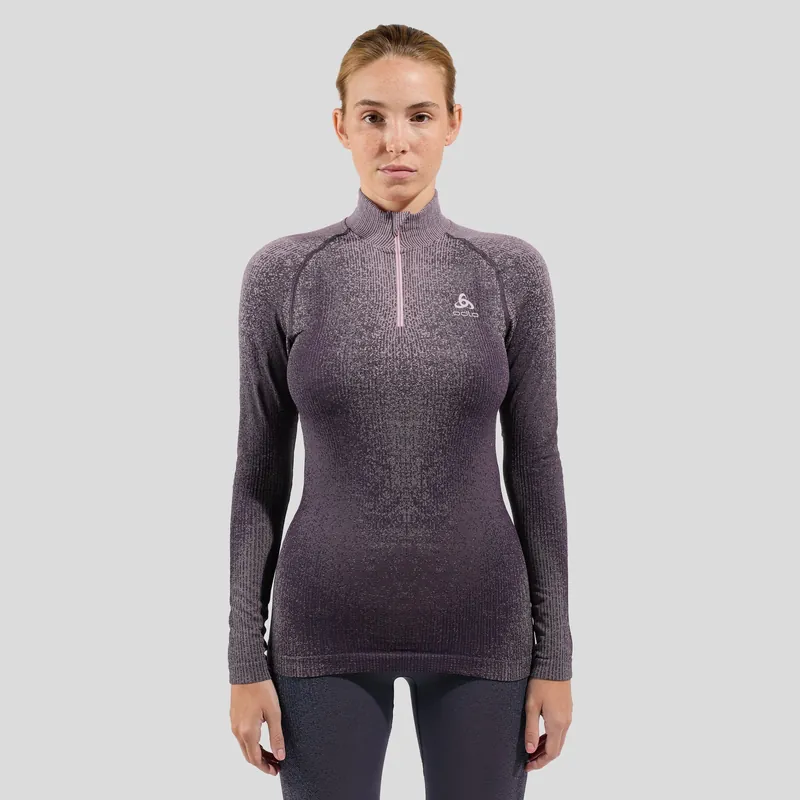 Expresní Doručení Odlo BL TOP turtle neck l/s half zip PERFORMANCE WARM BLACKCOMB - Dámské termo prádlo Endorphin Republic