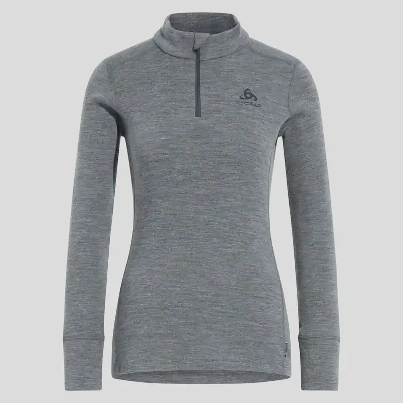 Odlo BL TOP turtle neck l/s half zip MERINO 260 (Šedá) - Dámské termo prádlo Endorphin Republic Cenově Výhodný