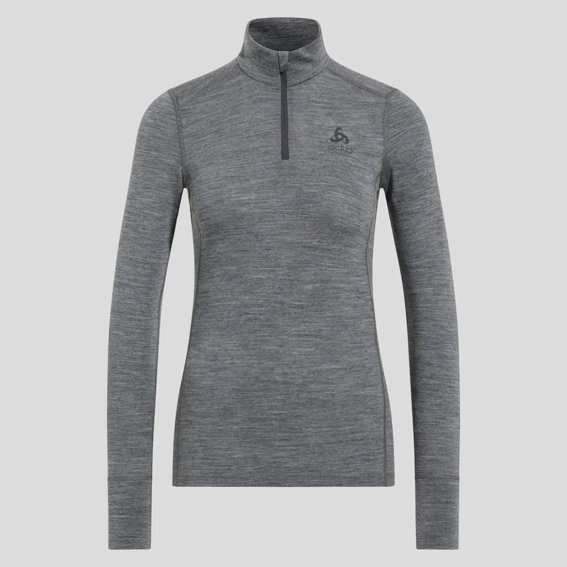 Výprodej Odlo BL TOP turtle neck l/s half zip MERINO 200 (Šedá) - Dámské termo prádlo Endorphin Republic