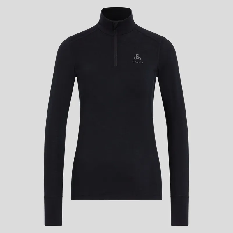 Odlo BL TOP turtle neck l/s half zip MERINO 200 (Černá) - Dámské termo prádlo Endorphin Republic Přímo Od Výrobce