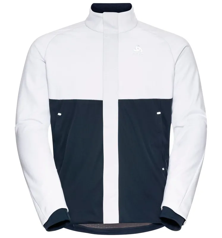 Ihned K Objednání Odlo Jacket SILSAND (Bílá) - Pánská běžecká bunda Endorphin Republic