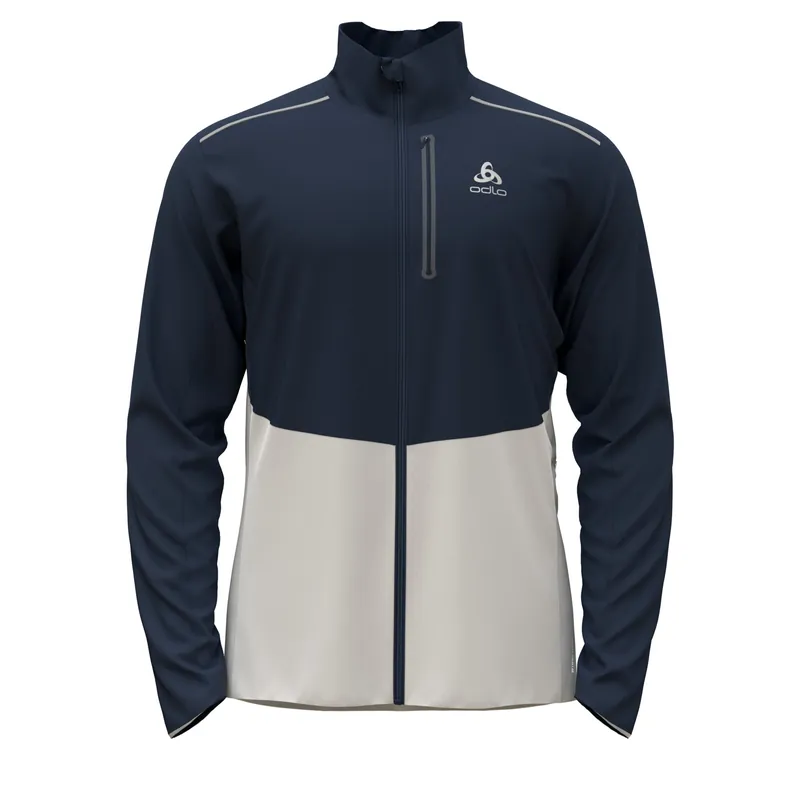 Odlo Jacket LANGNES (Bílá) - Pánská běžecká bunda Endorphin Republic Akční Nabídka