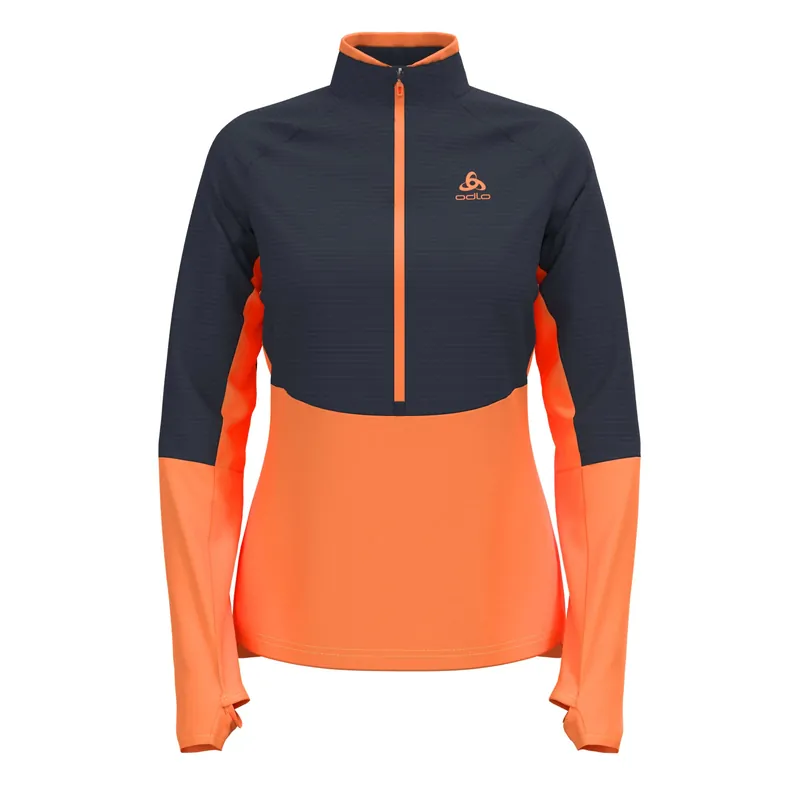 Expresní Doručení Odlo Mid layer 1/2 zip DESCENT CW 200 SL (Šedá) - Dámská skialpová mikina Endorphin Republic