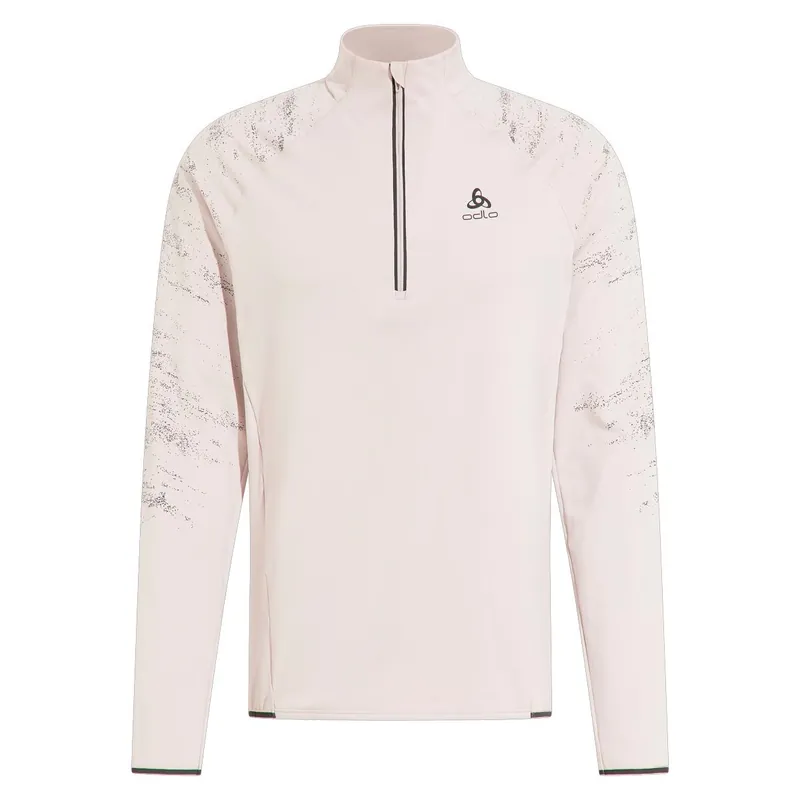 Odlo Mid layer 1/2 zip ZEROWEIGHT CERAMIWARM (Světle oranžová) - pán. mikina s 1/2 zipem Endorphin Republic Horká Nabídka