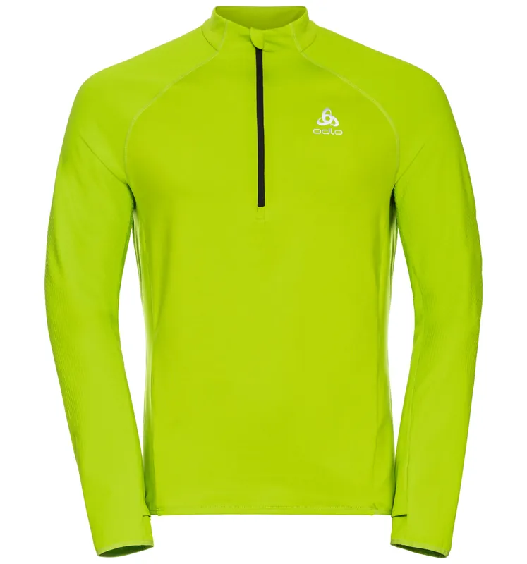 Odlo Mid layer 1/2 zip ZEROWEIGHT (Žlutá) - Pánská mikina s 1/2 zipem Endorphin Republic Omezená Nabídka