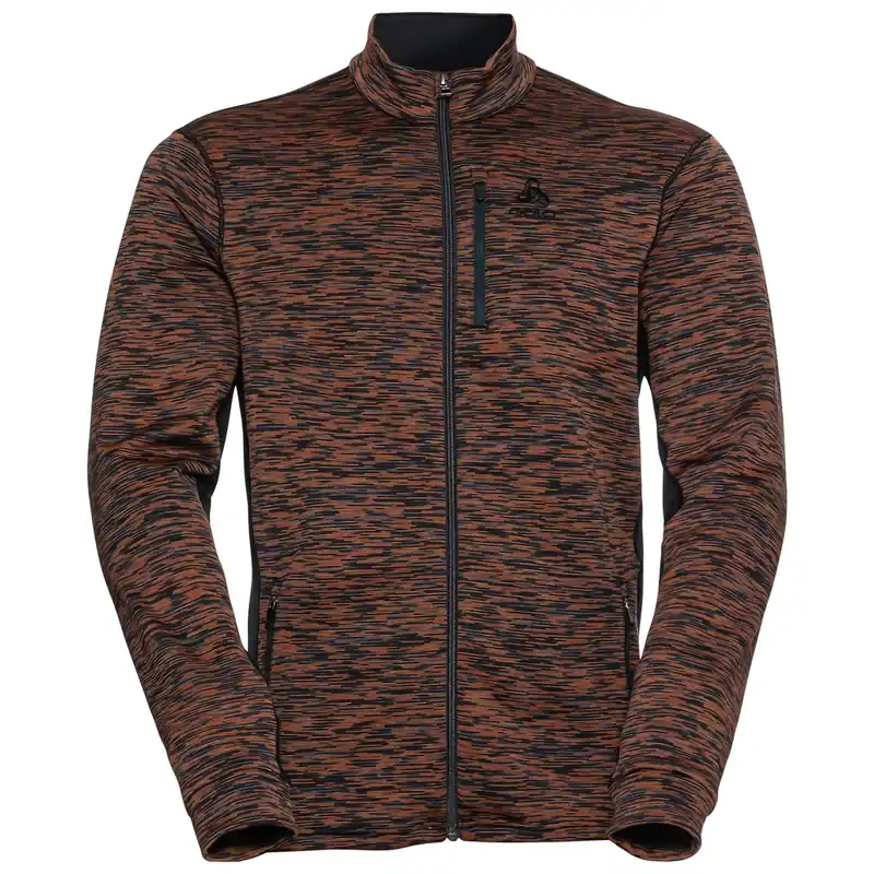 Odlo Mid layer full zip Berra SL (Oranžová) - Pánská mikina Endorphin Republic Nejprodávanější